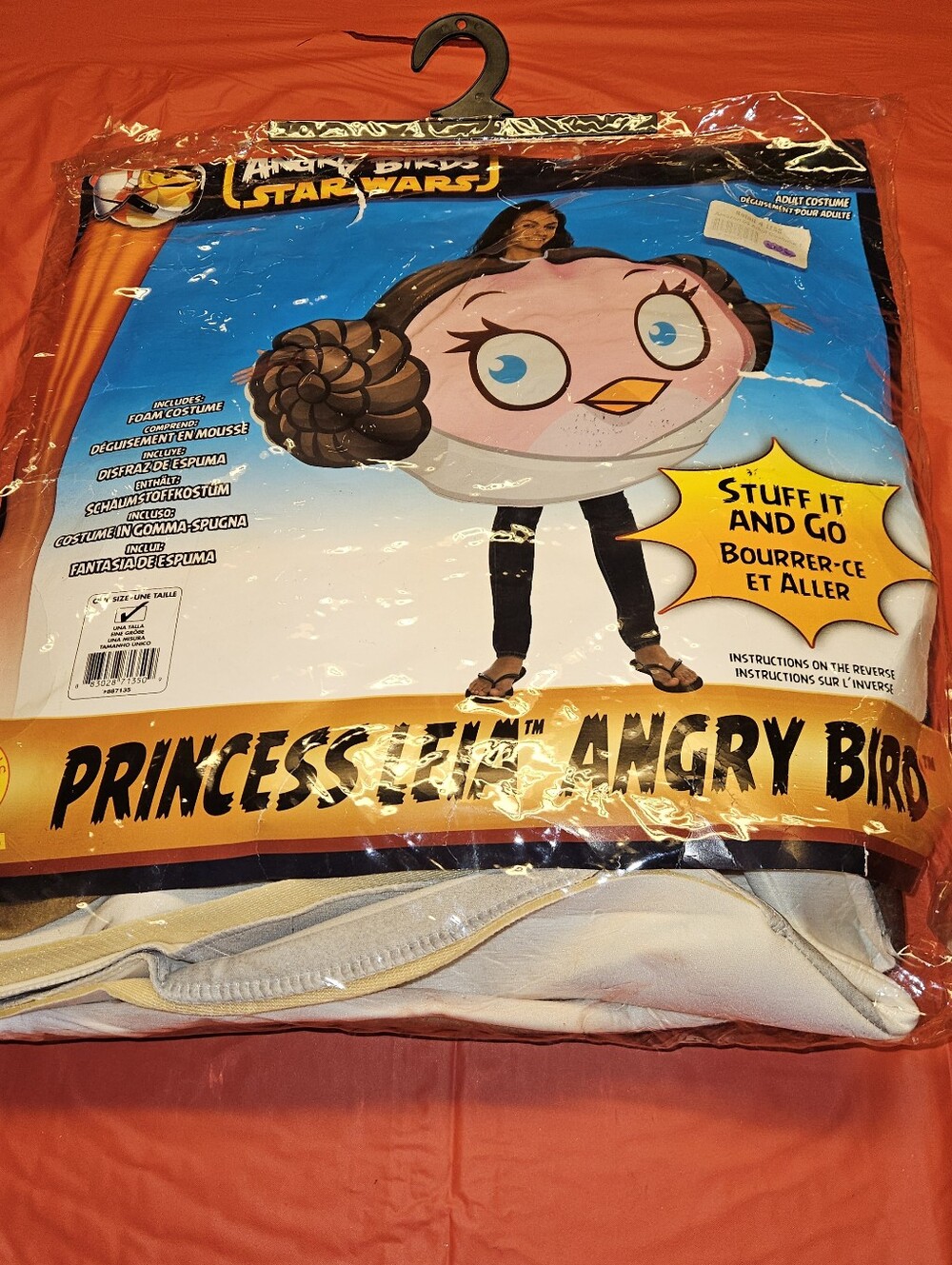 Princess Leia/Star Wars-Angry Birds Foam Bird Costume OSFM 1-Piece Costume GUC